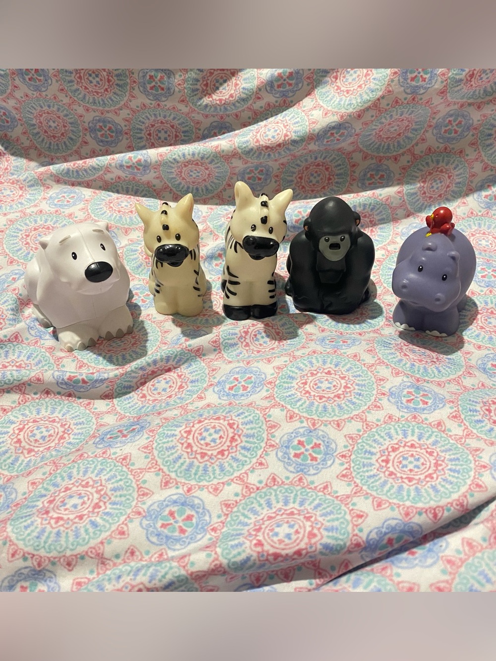 Fisher price Little People Zoo Animals replacements zebra polar bear gorilla hip